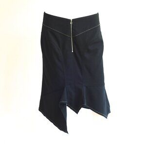 Marithe Francois Girbaud Vintage Black Asymmetrical Skirt  - Italy